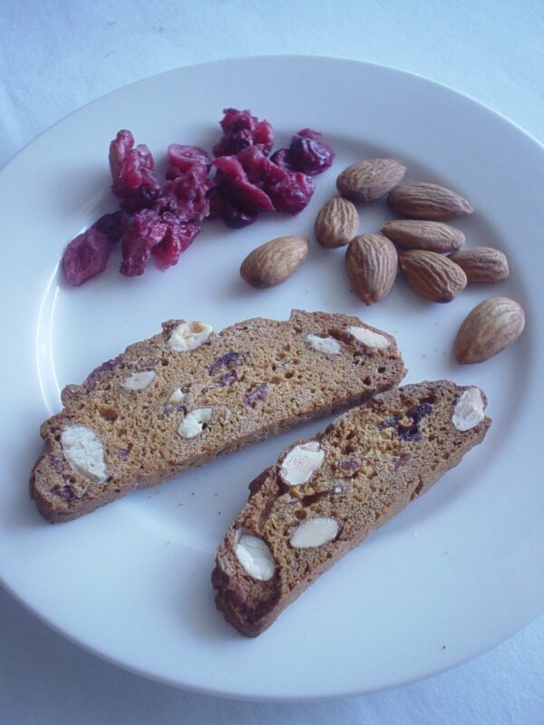 soft baked almond and cranberry treats for dogs