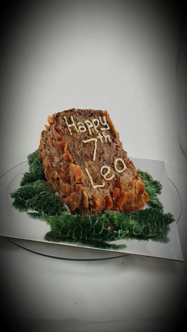Pride Rock bespoke dog cake