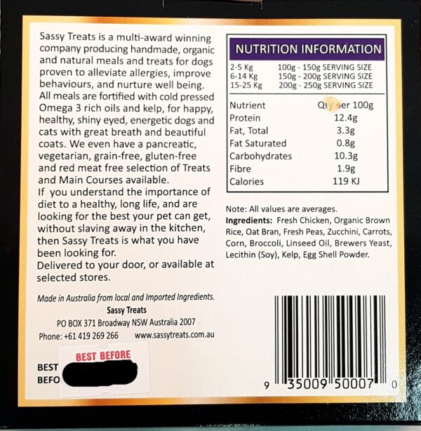 Bikini nutritional packaging